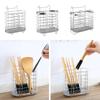 Wall Mounted Tableware Draining Rack Stainless Steel Cutlery Holder Chopsticks Holder  Kitchen