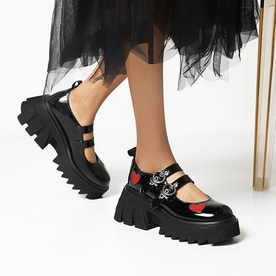 Новые туфли Мэри Джейн женские осенние на платформе в студенческом стиле маленькие одинарные туфли ретро с круглым носком туфли из мягкой кожи для девушек