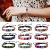 Multicolor Weave Bracelets Auspicious Patterns Geometric Wave Point Webbing Hand Rope Color Matching Ethnic Style