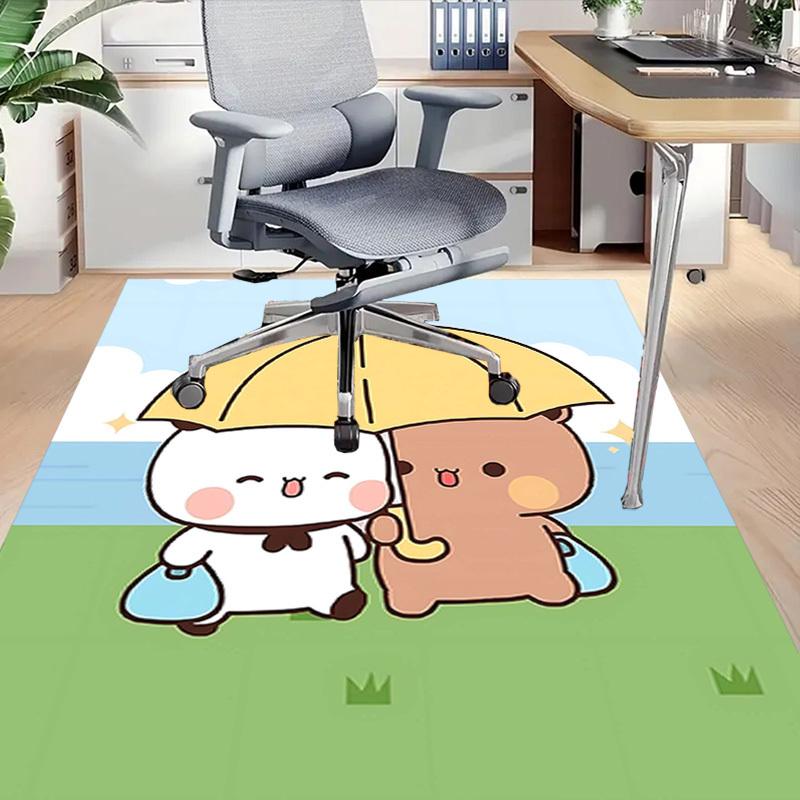 1PC Two bears Anti-slip carpet, suitable for Office, bedroomand playrooms. It can also be used as a sofa footrest cover-R23