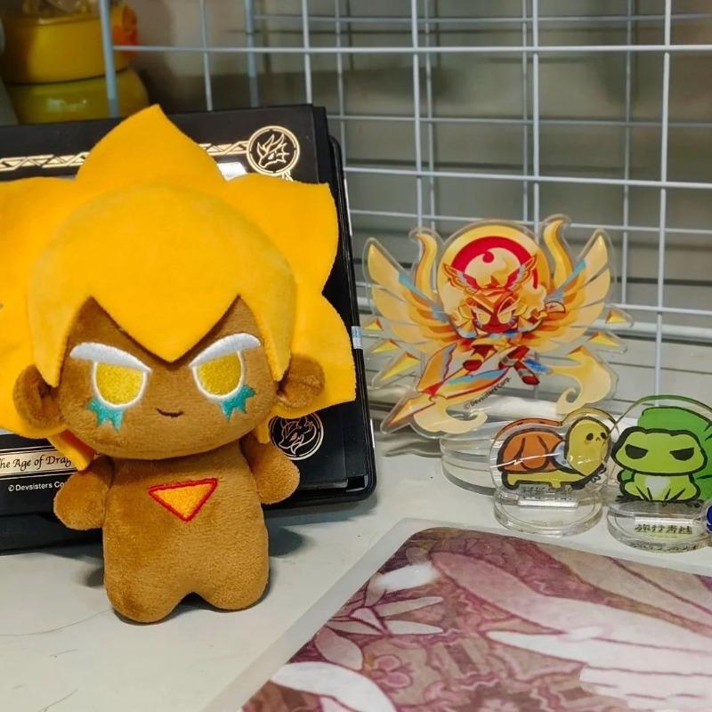 10 см Аниме Игра Королевство Печенья Золотое Сырное Печенье Каваи Косплей Данго Хлопковая Кукла Мини Мягкие Плюшевые Фигурки Игрушки Декор Подарки