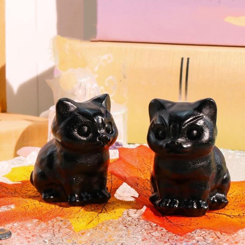 Хрустальные Фигурки Кошек Коллекционные Хрустальный Котёнок Статуэтка Животного Скульптура Котёнка для Домашнего Декора Подарок Любителю Кошек