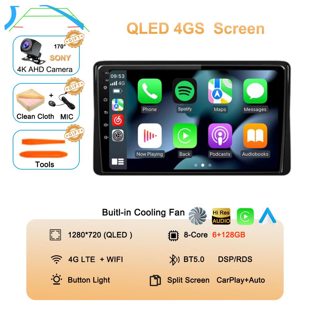 Android 14 Carplay автомобильное радио для Renault Duster HM 2 II 2020-2021 Arkana 1 I 2019-2021 Мультимедийный видеоплеер Навигация GPS 4G