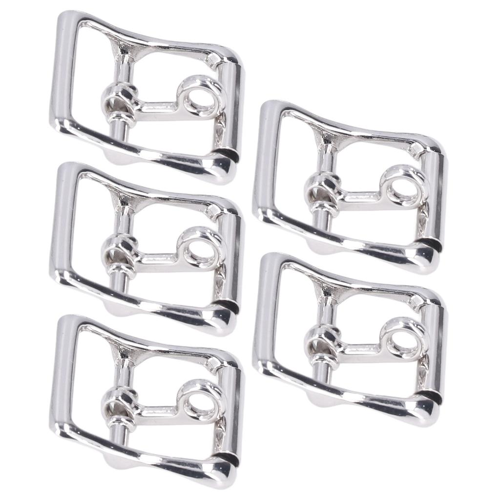 5Pcs Belt Buckle Simple Stylish Easy Installation Metal Buckle Replacement for Making Bags Wallet Pet Collars
