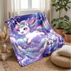 Fantasy Unicorn Scene Theme blanket Lightweight Warm Flannel Blanket Decorative Throw Blanket for Home Decoration