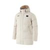 Li Ning Badminton Series Hooded Color Block Logo Mid-Length Down Jacket Men Outerwear Silver-Fish-Gray AYMU341-2