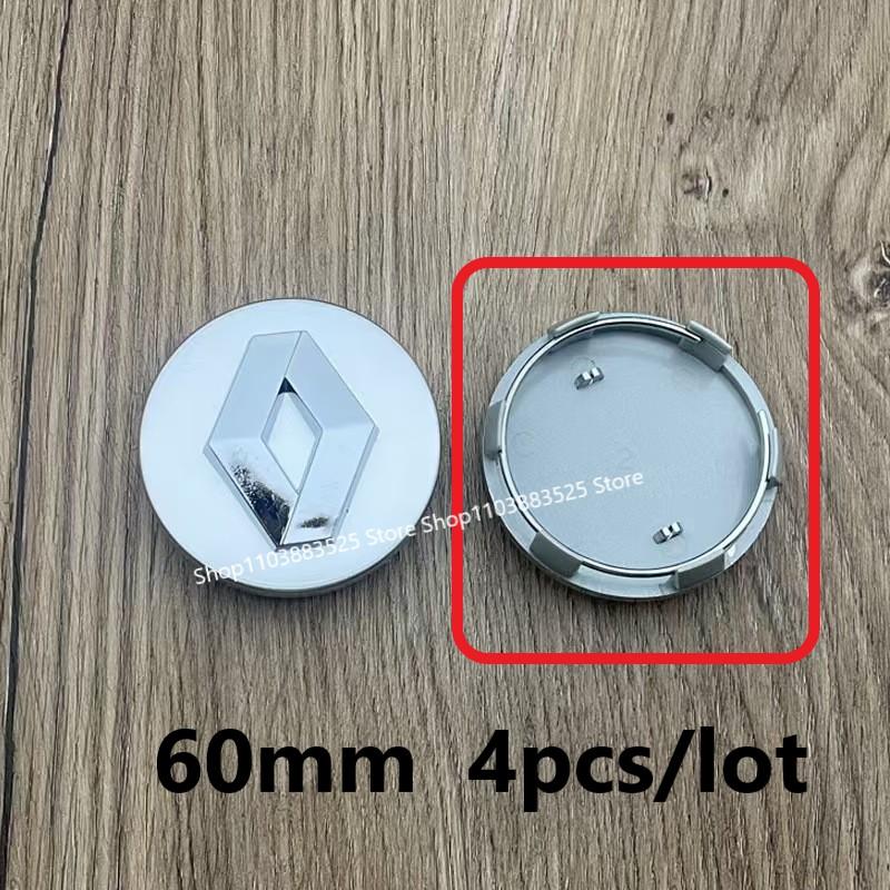 4pcs 57/60mm Wheel Center Hub Caps For Renault Trafic Duster Megane 2 3 4 Clio Fluence Logan Captur Arkana Laguna MK4 Zoe RS RR1
