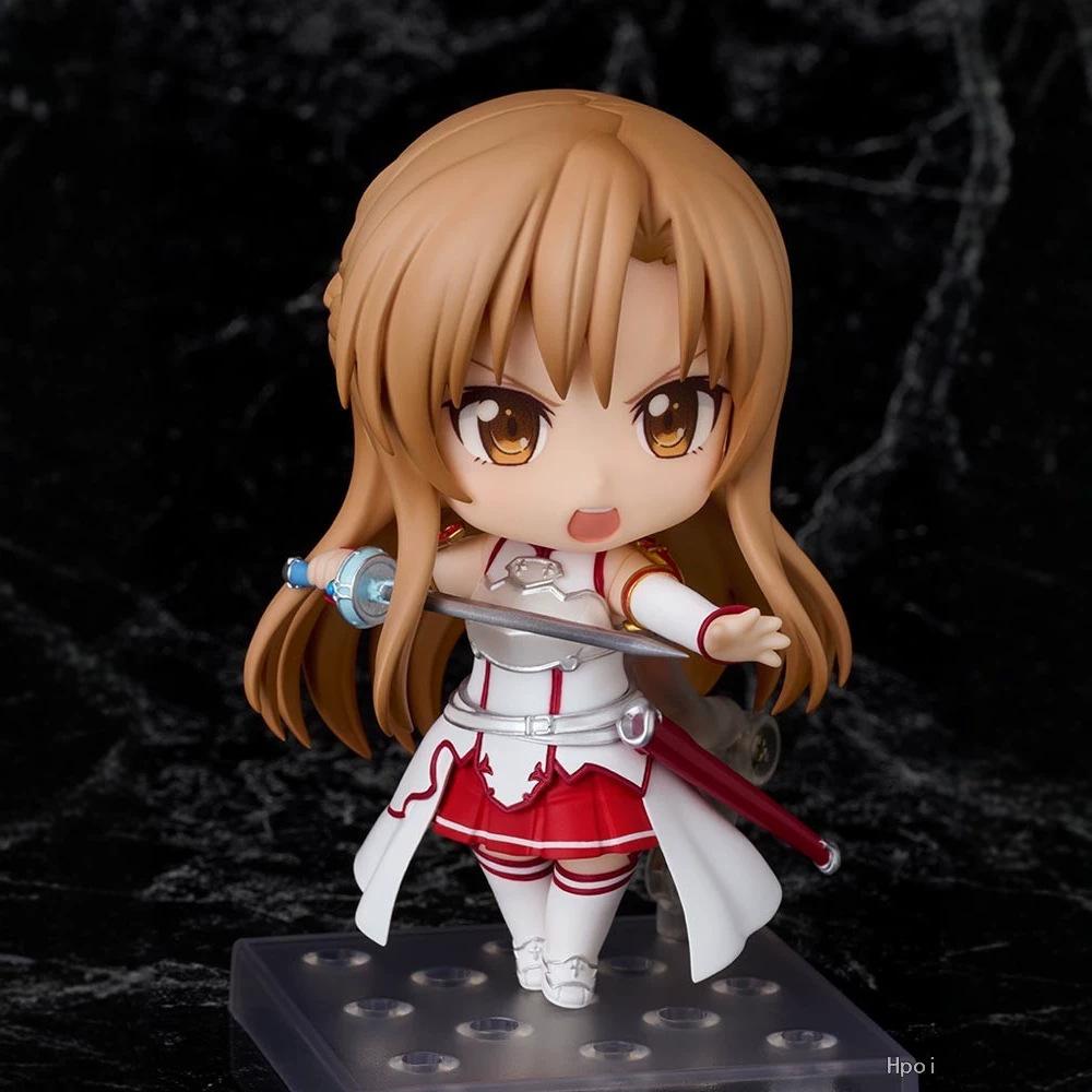 Sword Art Online Q Edition Clay Man #1669 Asna 2.0 Movable Doll, Model Ornament Figure