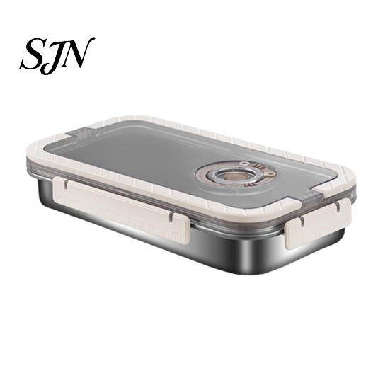Multi-purpose Kitchen Storage Stainless Steel Crisper Box with Sealing Lid And Handle, Large Capacity Organizer Bread Box, Portable Container for