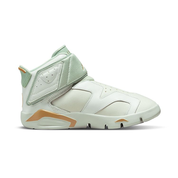 Детские кроссовки Air Jordan 6 Retro Low PS Lunar New Year Green Spruce-Aura Metallic-Gold DN1770-073