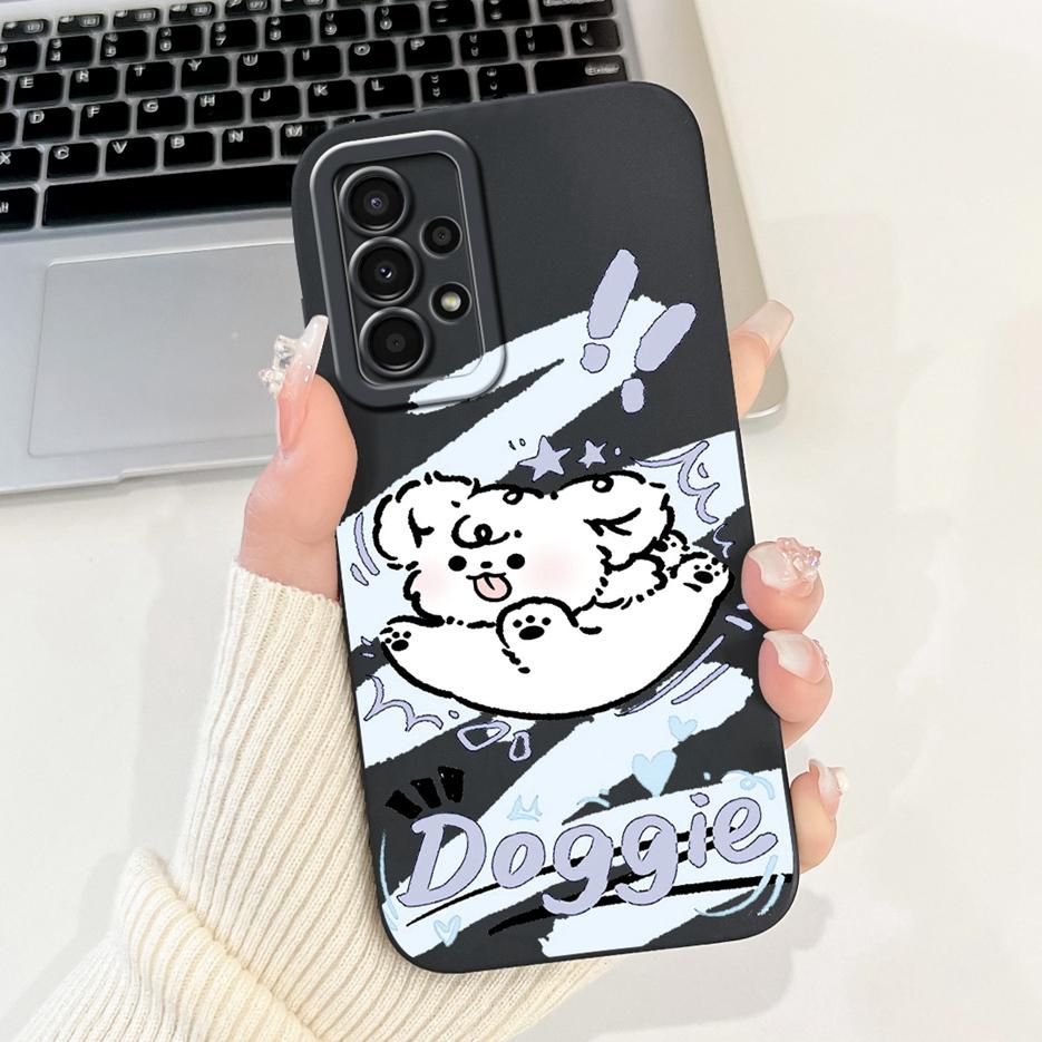 Чехол для Samsung Galaxy A13 4G A33 A53 A73 5G, милые животные, мультяшная обложка, мягкий ТПУ чехол для телефона, для Samsung A13 A 33 53 73 5G, корпус