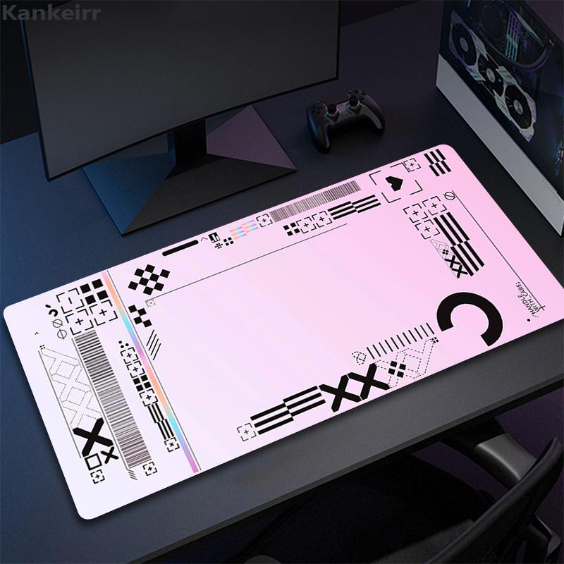 CSGO Anime Kawaii Pink Large Mouse Pad Gamer Mousepad Office Accessories for Deskmat Game Keyboard Pads xcm Locking Edge Mat