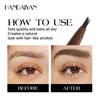 Квадратная кисть Wild Liquid Eyebrow Pen Натуральная водостойкая стойкая 4D ручка для татуажа бровей, похожая на волоски Жидкая бровь Корейский макияж