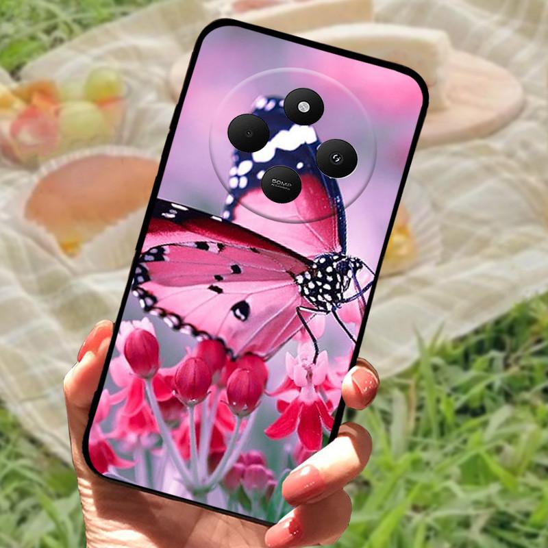 Чехол для Xiaomi POCO C75 4G Redmi 14R 5G Redmi A3 Pro 4G Redmi A4 5G Чехлы Мягкий Бампер Ударопрочный Защитный Чехол Черная Сумка для Телефона