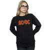 AC/DC Womens/Ladies Red Logo Sweatshirt