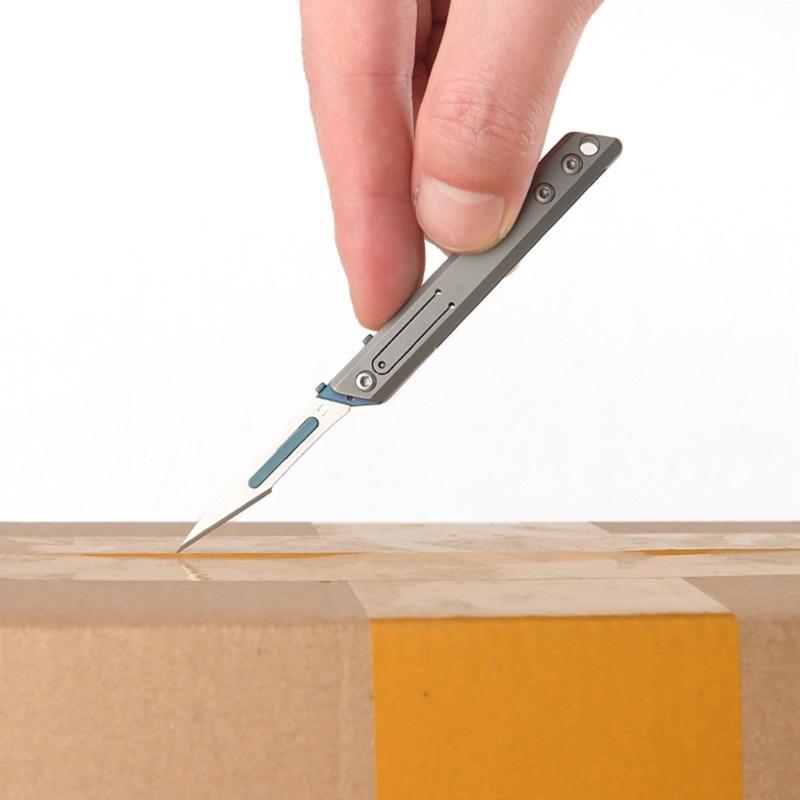 Миниатюрный ремесленный резак Многофункциональный съемный складной резак с 10 шт. сменных головок для рукодельных художественных проектов