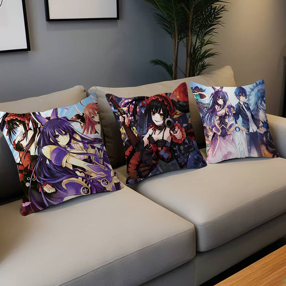Чехол на подушку с рисунком Date A Live, дюймы, деревенский декор, декоративные чехлы для дивана