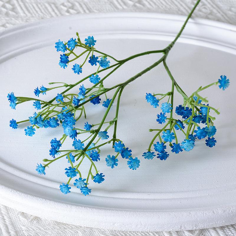 Искусственный букет гипсофилы для свадебного украшения - Мягкий резиновый одиночный стебель