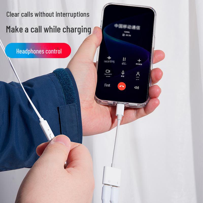 Type-C To 3.5mm Headphone Adapter with PD18W Fast Charging & Live Broadcast Support