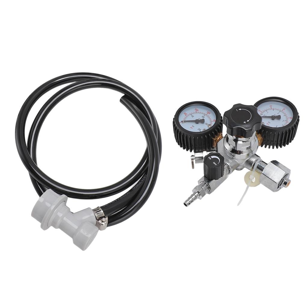 Регулятор CO2 W21.8 Регулятор давления для бочонков CO2, герметичный регулятор разливного пива для домашнего пивоварения