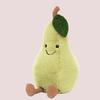 Jellycat Серия "Веселая еда" Фрукт Смешная груша Успокаивающая кукла Плюшевая кукла Сидящая 20 см высотой