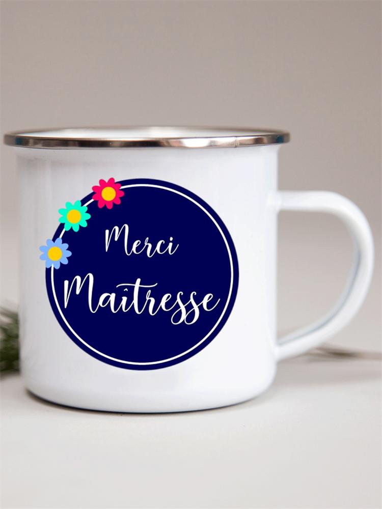 Французские цветочные эмалевые кружки с принтом креативные кружки для кофе кружка для молока вина пива напитка сока школьная ручка для дома посуда для питья подарки учителю