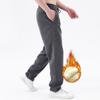 Осенние и зимние брюки мужские спортивные брюки теплые и флисовые плотные брюки