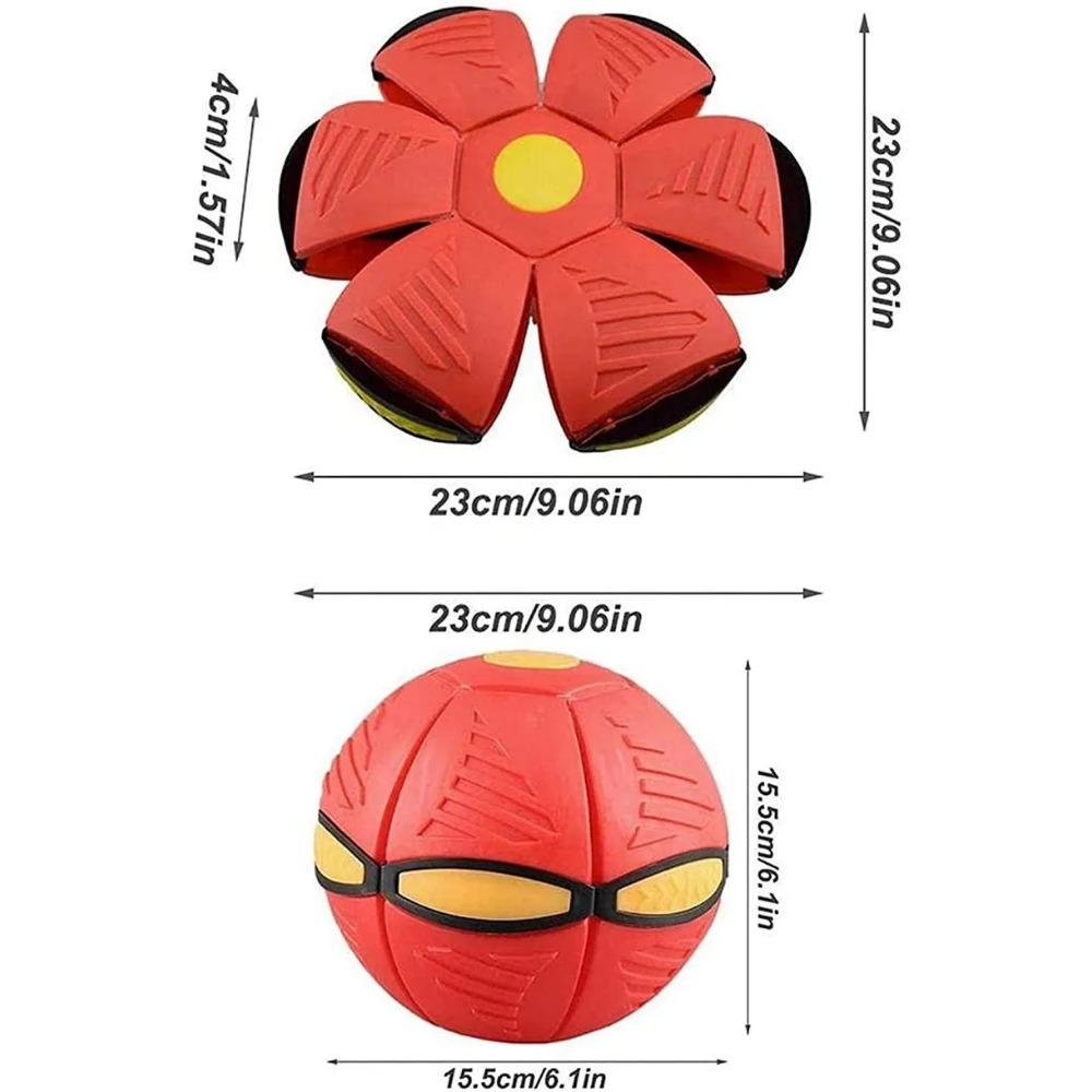 Flying Saucer Ball Magic Deformation UFO with Led Light Flying Toys, Decompression Outdoor Fun Toys for Boys Girls Kids Gift