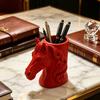 3D-печатная голова лошади Держатель для ручек Практичный настольный органайзер для карандашей Маркеров Креативный Офисный Домашний Декор Уникальный Подарок для Студентов
