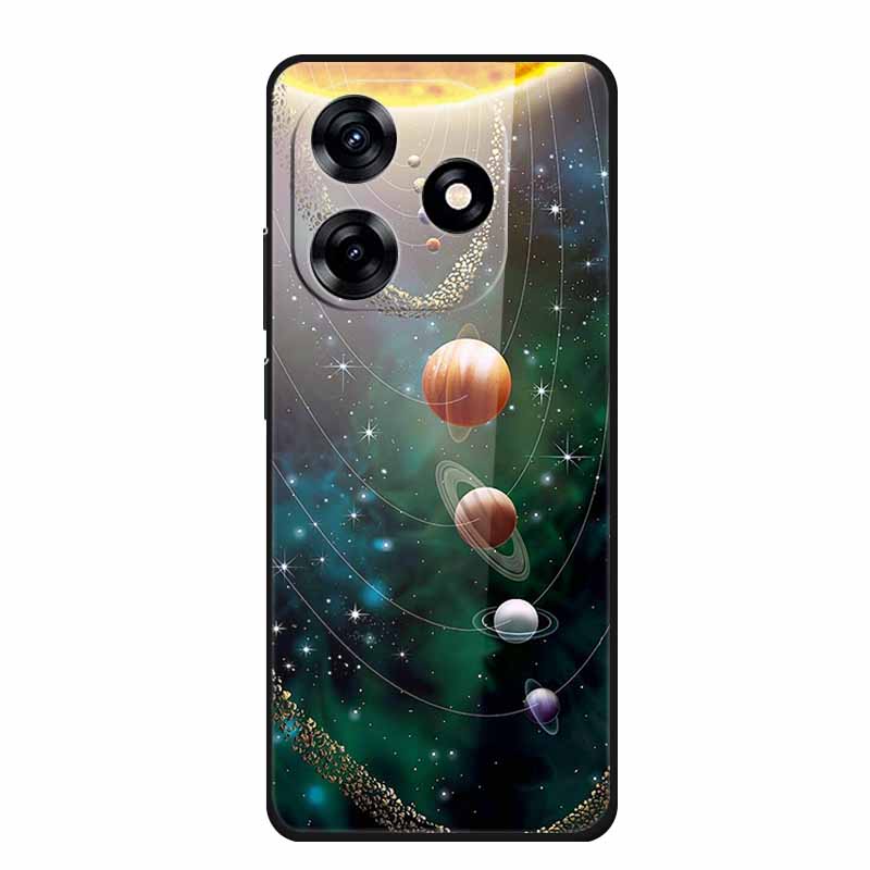 Glass Back Cover For Honor X5c Plus Case Coque Hard Tempered Glass Case For Honor Play 10A X5c Plus Phone Case Cover Soft Bumper