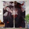 Genshin Impact Blackout Curtains 2 Pieces Home Interior Curtains for Camera Shades Window Curtain for Room 2 Panel Partition