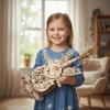 DIY Design Wooden Cello Model Wooden Material DIY Assembly For Kids 3D Puzzle  Crafts Gift