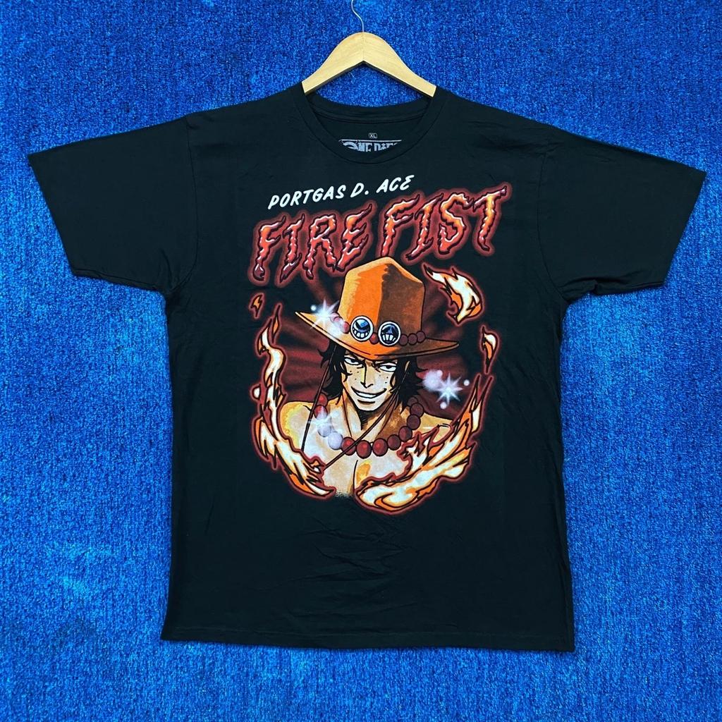 One Piece “Portgas D. Ace Fire Fist” Graphic Anime T-Shirt Size XL
