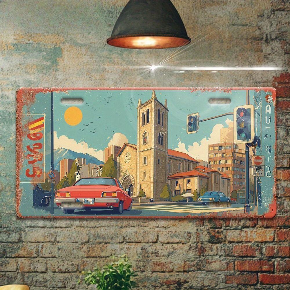 Металлический декор номерного знака Онтарио, Канада 15x30 см