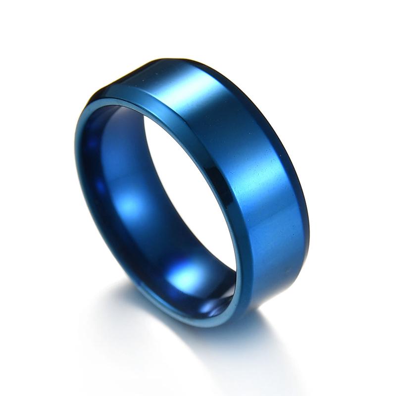 Высококачественные титановые кольца из нержавеющей стали Модные черные кольца для вечеринок для мужчин
