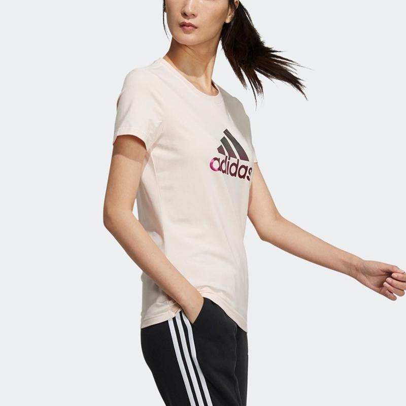 adidas Женская футболка с втачным рукавом Розовый Олово GP0684