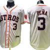Houston Astros 3 Pena White Embroidered Fan Baseball Jersey Short Sleeve Unisex