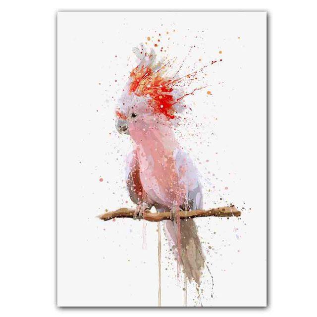 Новый скандинавский абстрактный постер с изображением животных, настенная живопись, абстрактные всплески чернил, художественная картина на холсте, гостиная, коридор, украшение для дома, фреска без рамки