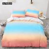Rainbow Gradient Duvet Cover Set Queen Size Rainbow for Kids Girls Cute Style Bedding Set Polyester Single King Twin Quilt Cover