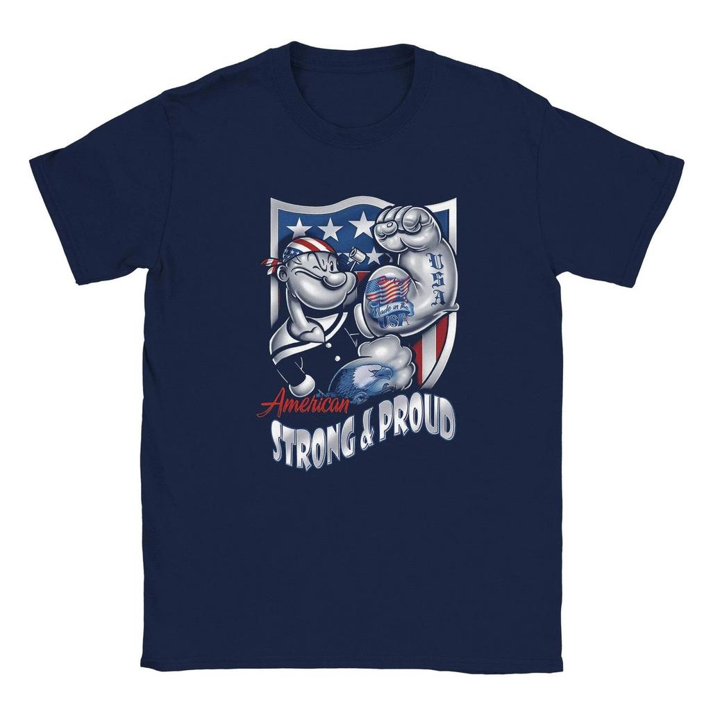 Popeye "Strong and Proud" T-Shirt | Vintage Cartoon Tee | Soft Cotton Graphic Sh