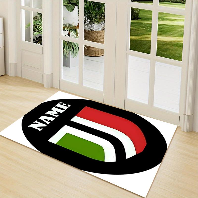 Custom Name "Juventus Crest Badge" Carpet Rug Customizable Soft Washable Anti-Slip Home Living Room Sofa Mats Personalized Rug. 0909246