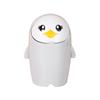 Desktop Mini Penguin Garbage Bin with Lid Pen Holder Flip Lid Organize Supplies Accessory for Home Bedroom Dormitory