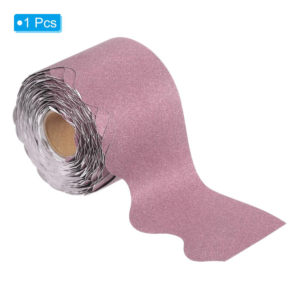 1 Roll 3" x 65.6ft Bulletin Board Border Scalloped Trim Strips Classroom Cork Poster Wall Decor Locker Chalkboard Paper Border