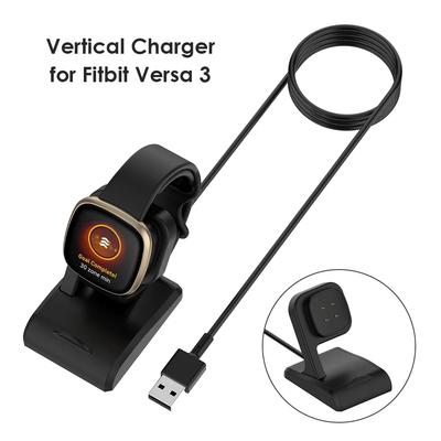 USB Кабель для зарядки Док-станция для Fitbit Versa 4 3 Fitbit Sense 2 Смарт-часы Запасной кабель для зарядки Портативное зарядное устройство