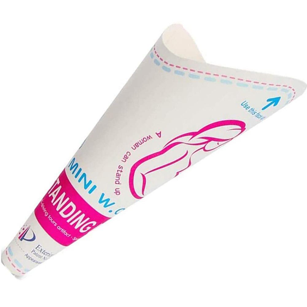 12/20 шт. Стоячее женское устройство для мочеиспускания Герметичная воронка-писсуар для женщин Портативный бумажный стаканчик для питья