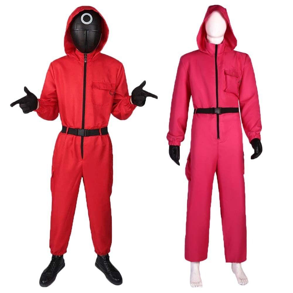 Маскарадные аксессуары Игровой костюм кальмара с поясом и перчатками Косплей Костюмы для женщин