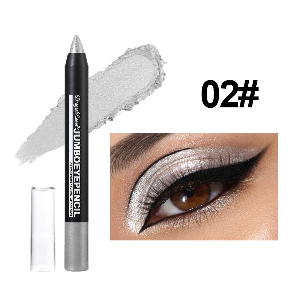 Monochrome Pearlescent Eyeshadow Pencil for Skin Tone Royal Blue Nude Mermaid Pearlescent White Hair Eyeshadow Stick Highlighter Stick Face Makeup
