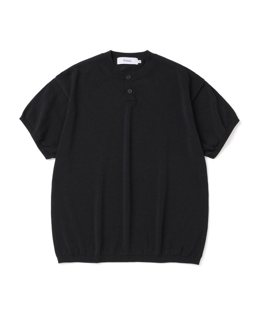 KNITTED Shellon Cooling Single Crop Knit_Henry Neck 5 Colors