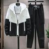 Men's Sportswear Suit Plus Size Plus Size Casual Jacket Two Piece Set
