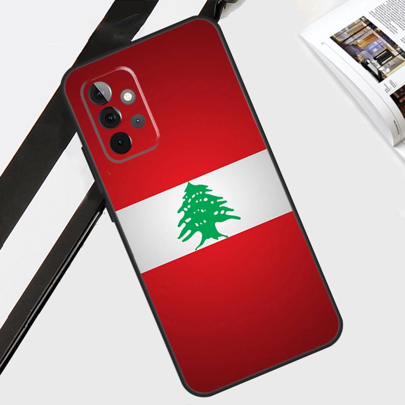 Чехол-карта с флагом Ливана для Samsung Galaxy A12 A22 A32 A52 A56 A36 A26 A16 A06 A54 A34 A14 A13 A53 A15 A35 A55